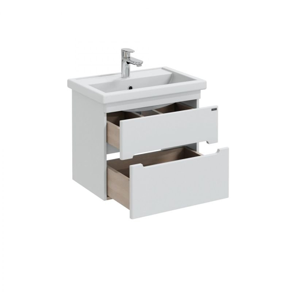 Тумба Санта Лондон 60 под раковину Фостер, подвесная, с ящиками, цвет белый - фото 1