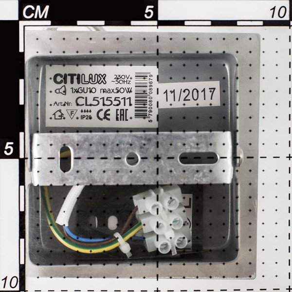 Спот Citilux Терминатор CL515511, арматура хром, плафон металл хром, 11х18 см