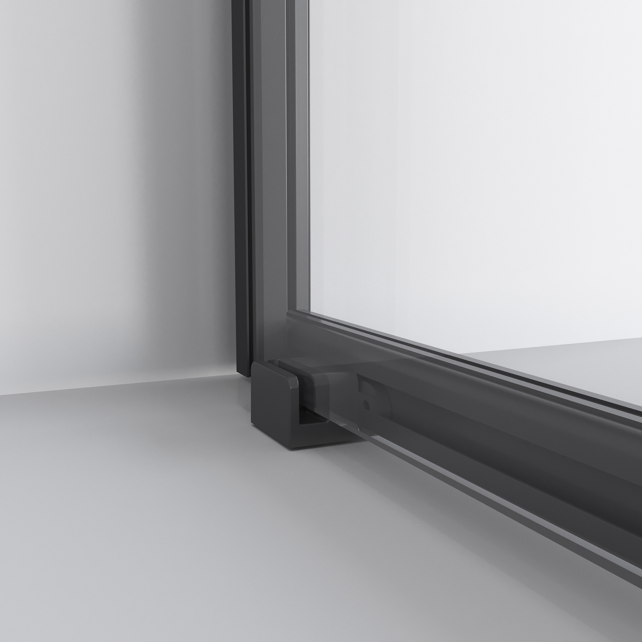 Душевой уголок Niagara Nova NG-6824-34 Black 100x100, стекло прозрачное, профиль черный матовый