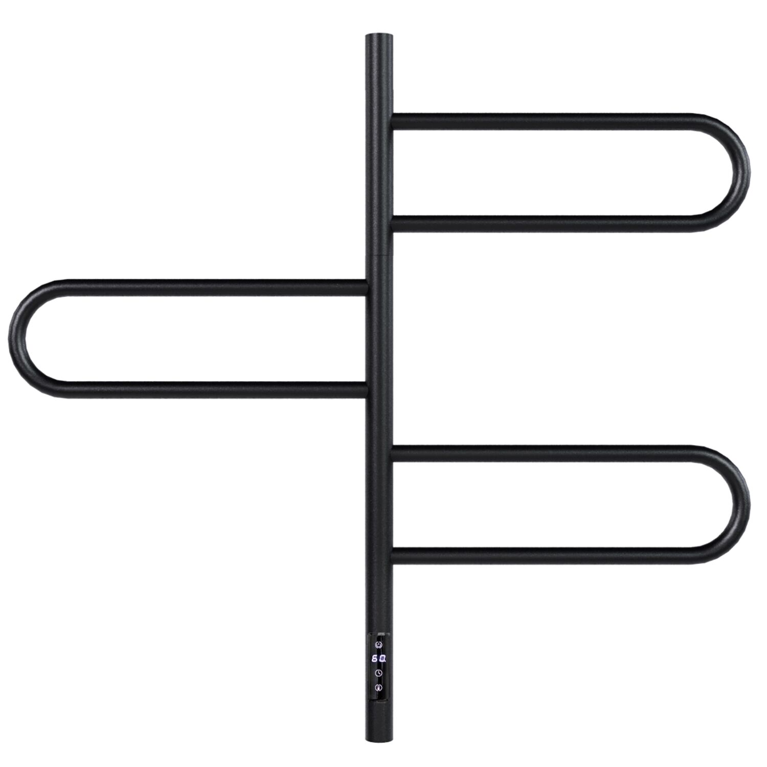 Полотенцесушитель Vincea VTD-1R2CBE 44х80 электрический, цвет черный матовый