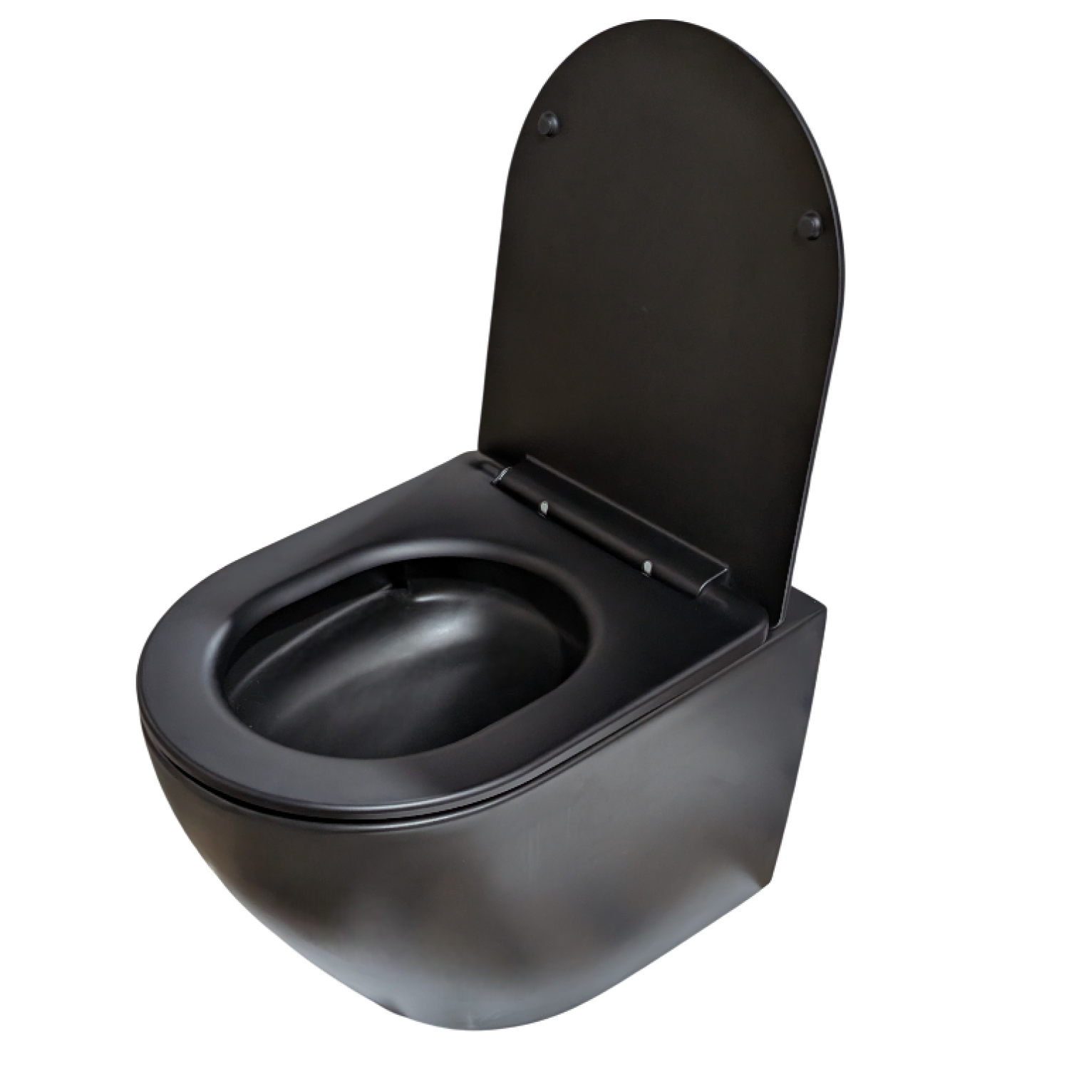 Унитаз Joki Stella T JK1141020MB подвесной, безободковый, смыв Торнадо, с сиденьем микролифт, цвет черный