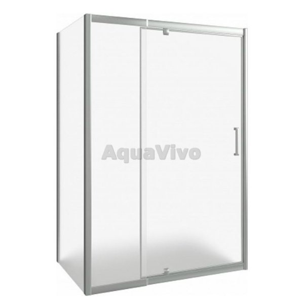 Душевой уголок Good Door Orion WTW-PD+SP-G-CH 140x80, стекло грейп, профиль хром