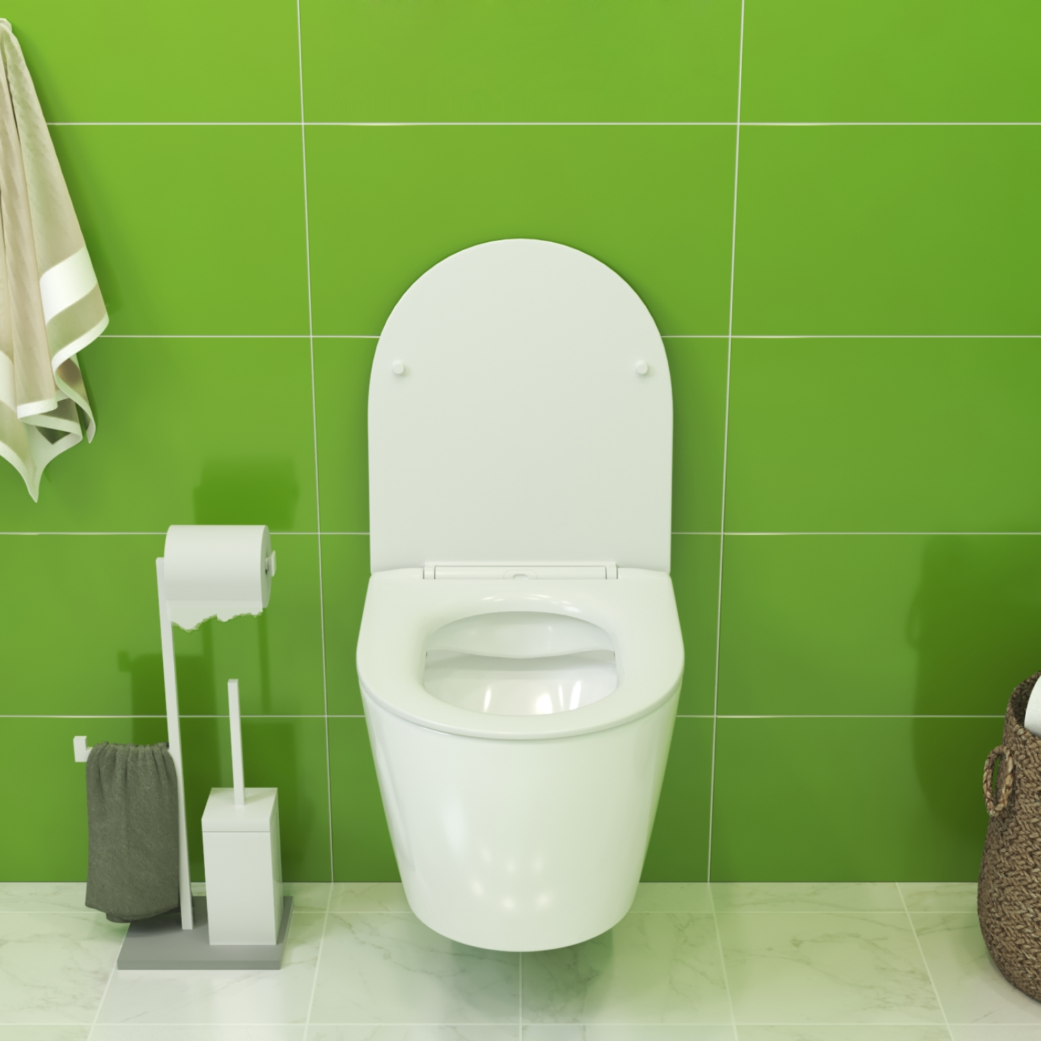 Комплект: Инсталляция JK03553+Кнопка JK203507BM черная+Stella JK1061016 белый унитаз