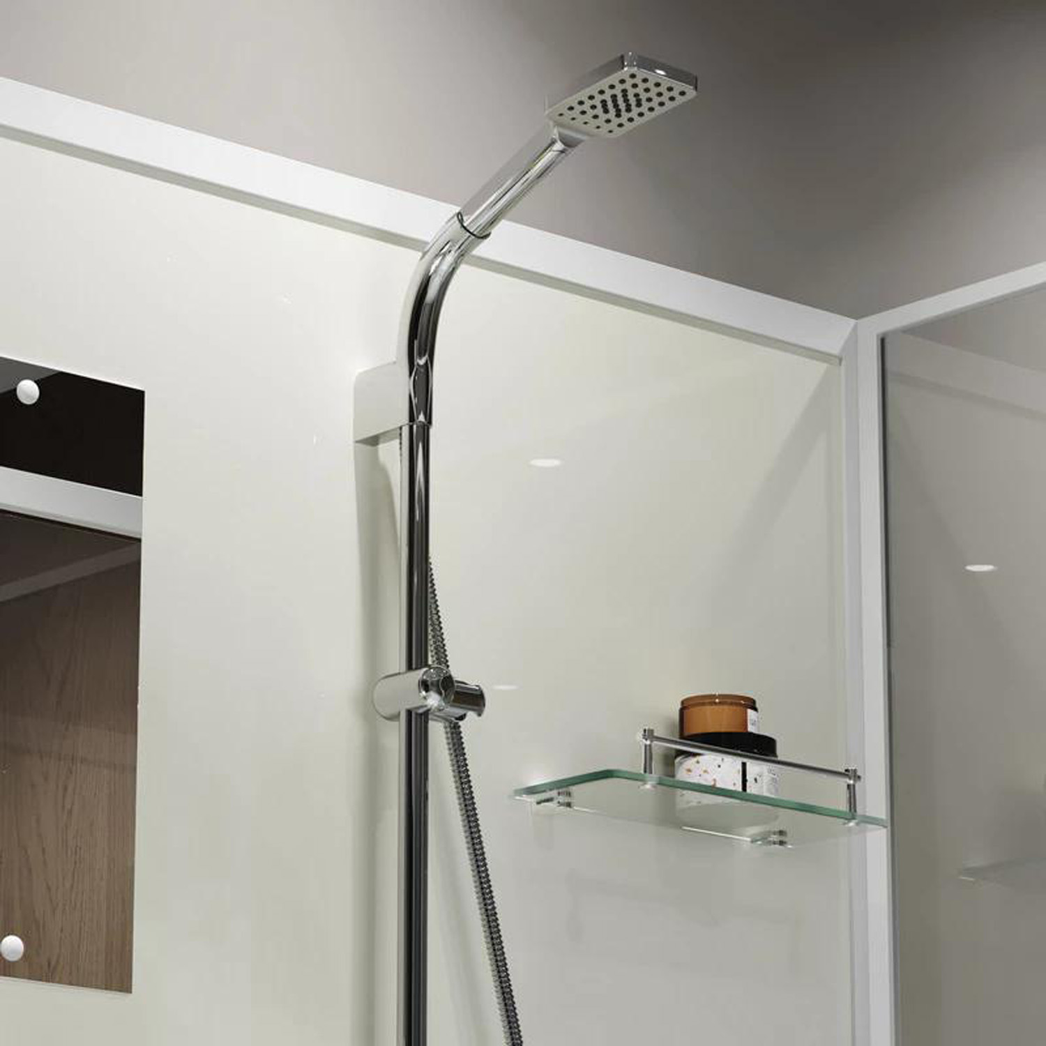 Душевая кабина Niagara Standart ST120/90/15Q/BK 120х90, стекло прозрачное, профиль белый, без крыши - фото 1