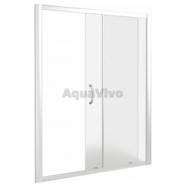 Душевая дверь Good Door Latte WTW-110-G-WE 110, стекло грейп, профиль белый