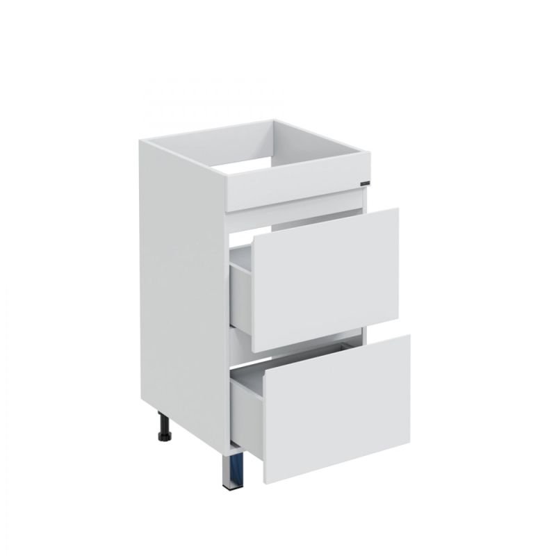 Тумба под раковину Санта Марс 59 напольная, с ящиками, цвет белый - фото 1