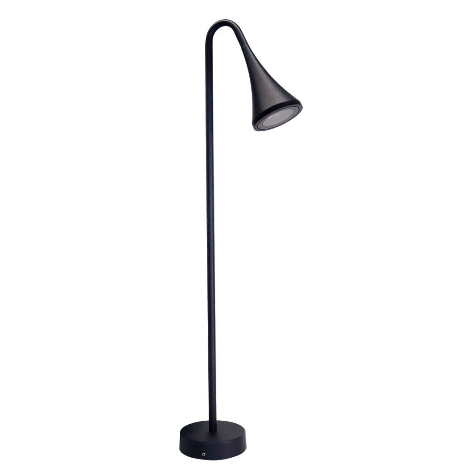 Ландшафтный светильник Arte Lamp Bronn A2367PA-1BK, арматура черный, плафон алюминий черный