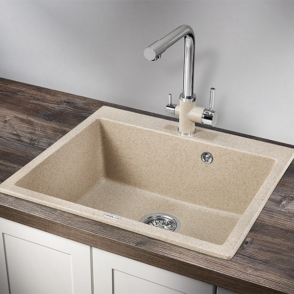 Кухонная мойка Granula GR-6001 CL 60x52, цвет классик - фото 1