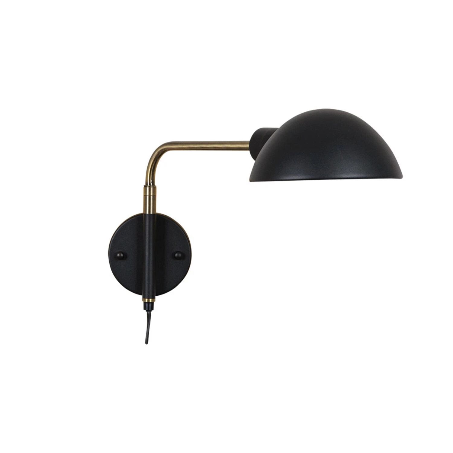 Бра Arte Lamp Zetta A7055AP-1BK, арматура черный, плафон металл черный