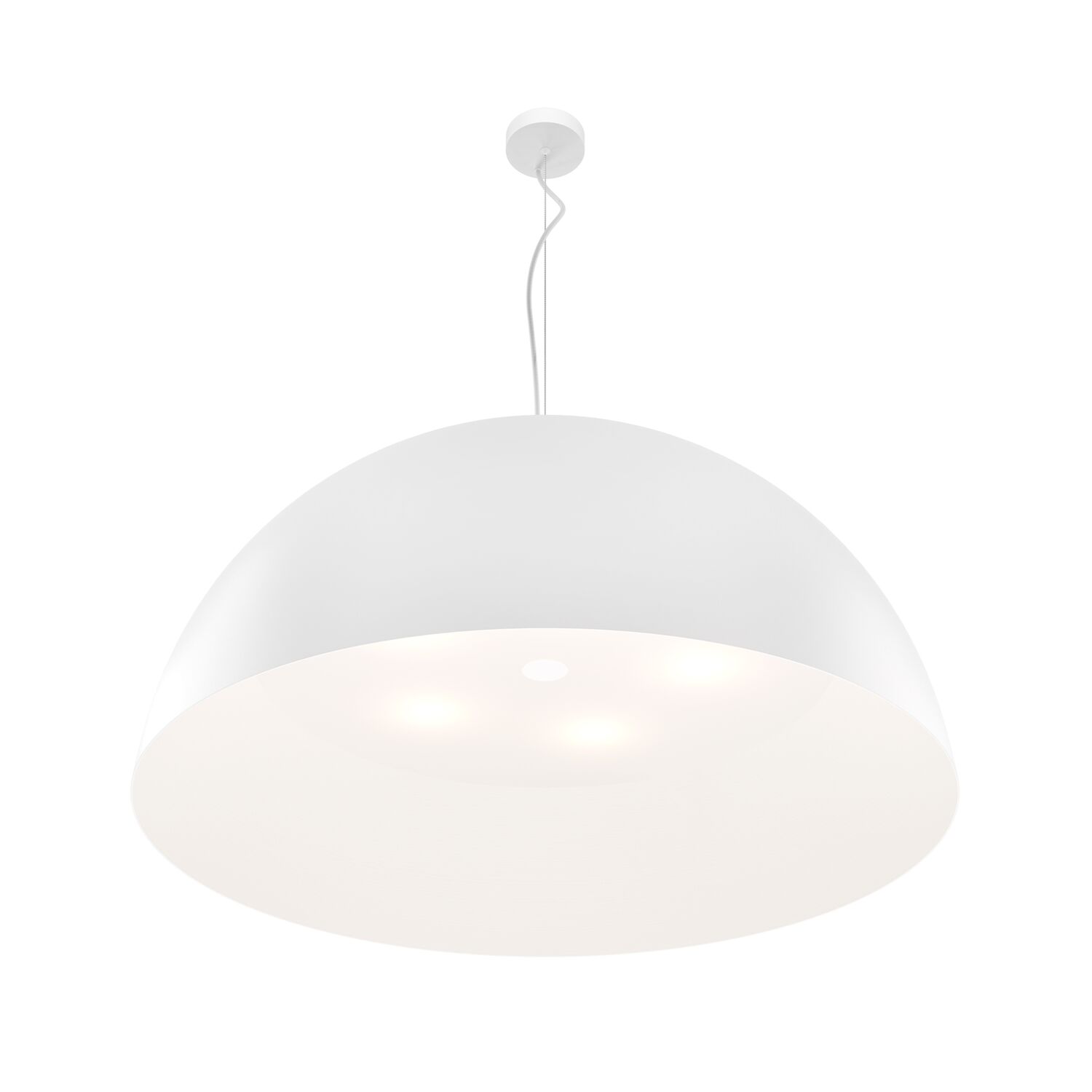 Подвесной светильник Maytoni Dome MOD169PL-05W1, арматура белая, профиль металл белый