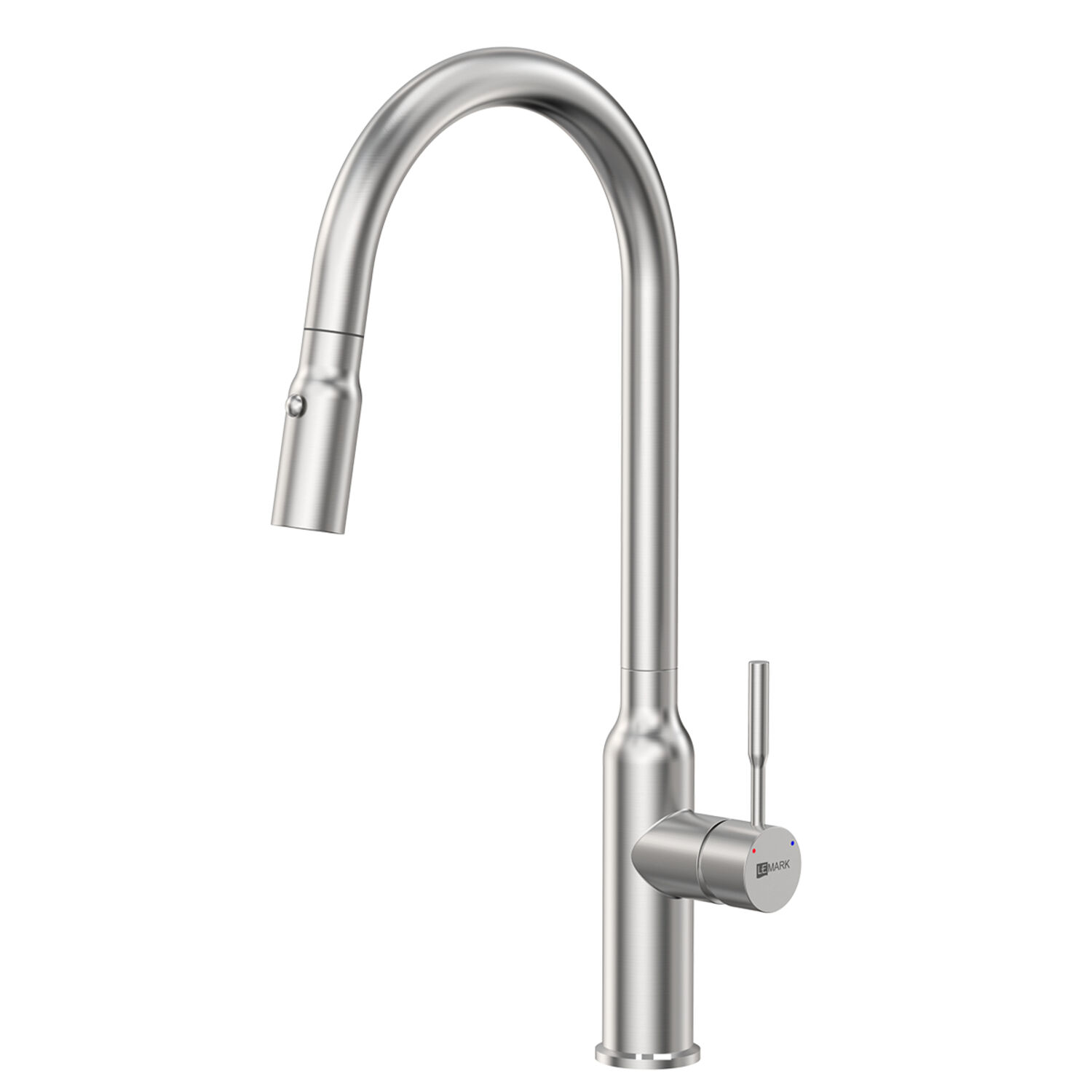 Смеситель Lemark Expert LM5086S для кухни, с выдвижным изливом, цвет сталь