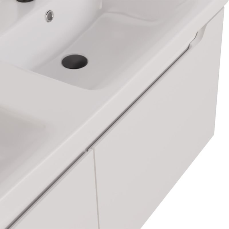 Мебель для ванной Dreja W 125, с 2 ящиками, цвет белый глянец