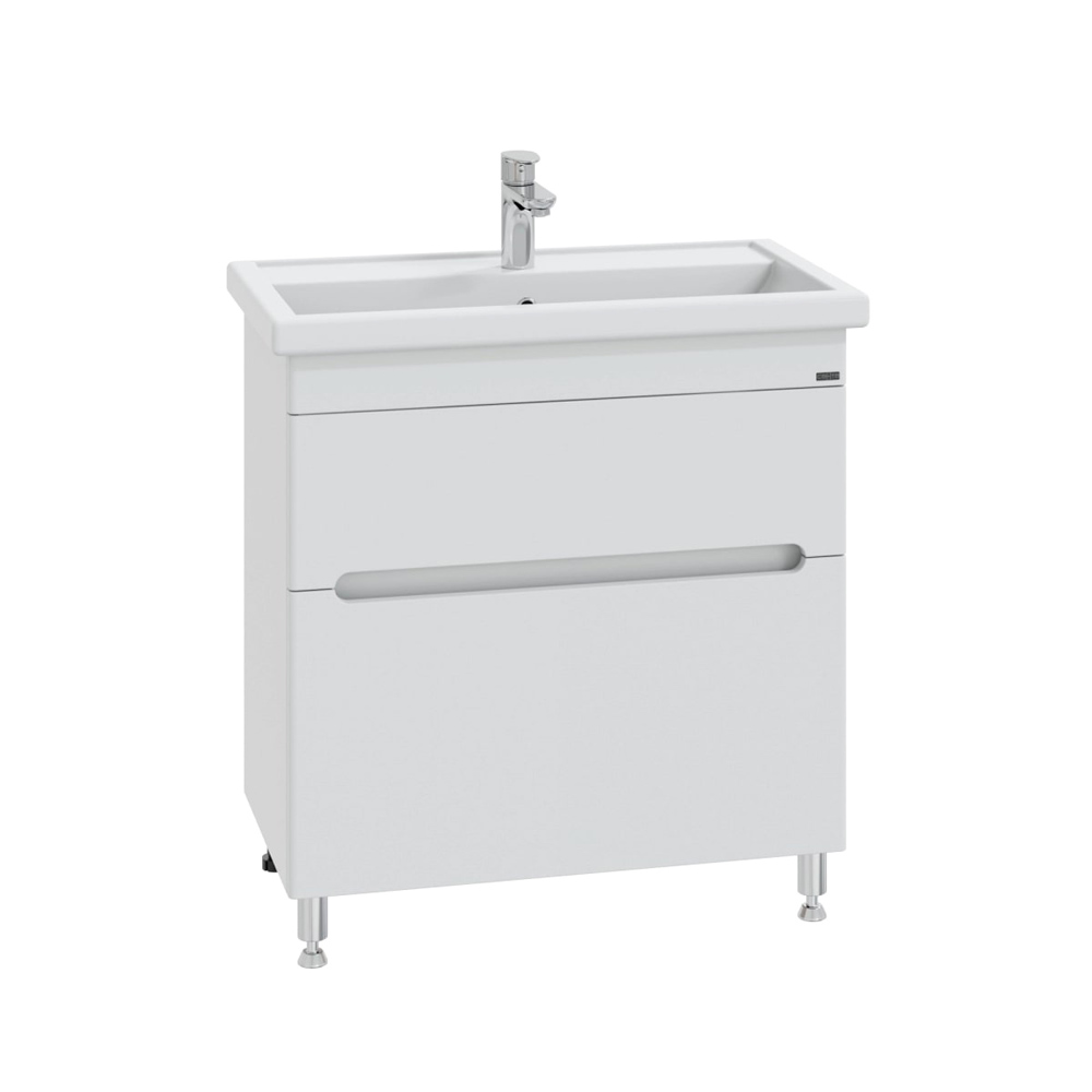 Тумба под раковину Санта Лондон 80 напольная, с ящиками, цвет белый - фото 1
