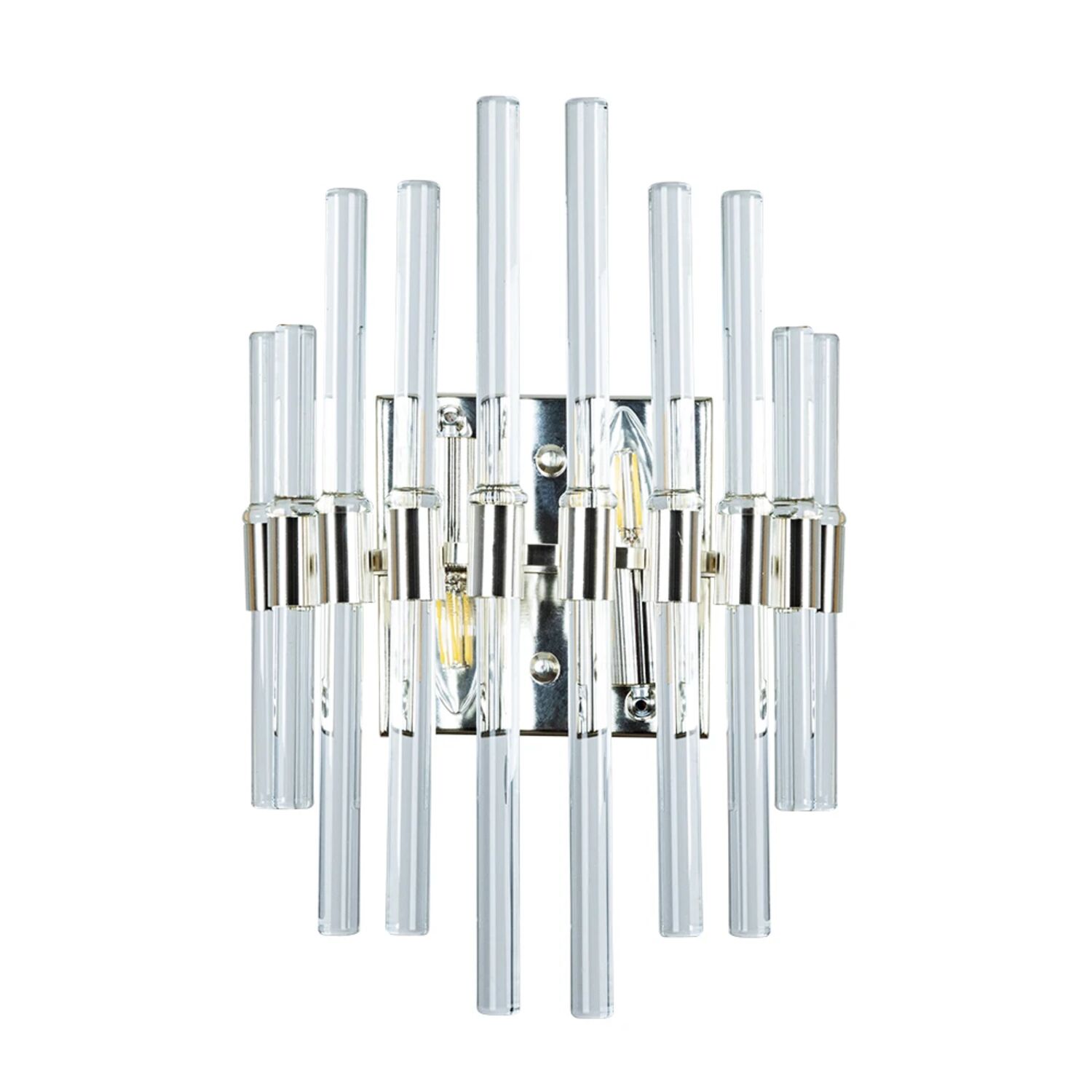 Настенный светильник Arte Lamp Matilda A1064AP-2CC, арматура хром, плафон стекло прозрачное