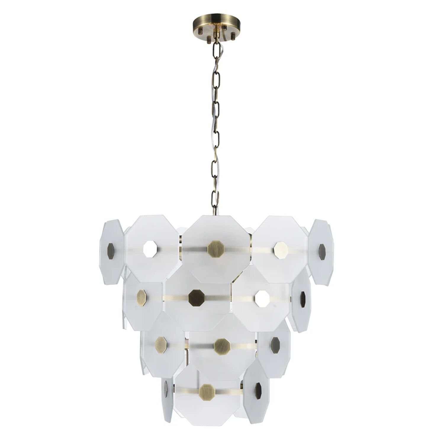 Подвесная люстра Arte Lamp Lambrusco A4069LM-7AB, арматура античная бронза, плафон стекло белый