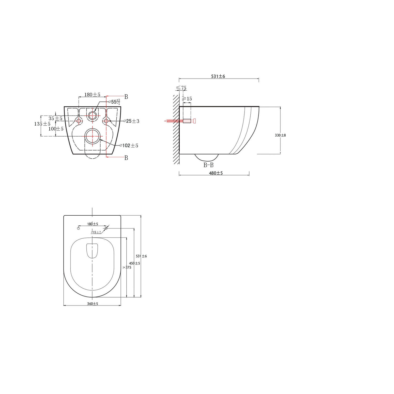 Унитаз Акватек Европа AQ1190T-00 подвесной, безободковый, смыв Торнадо, с сиденьем микролифт, цвет белый - фото 1