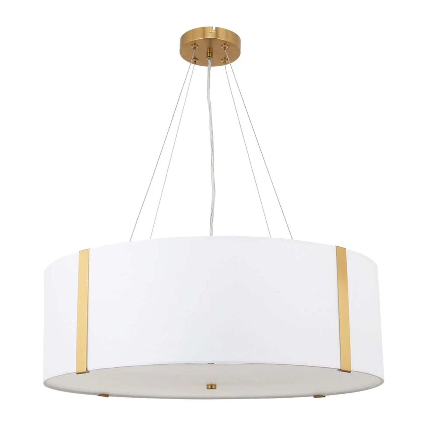 Подвесная люстра Arte Lamp Dream A4110SP-6PB, арматура полированная медь, плафон ткань белая