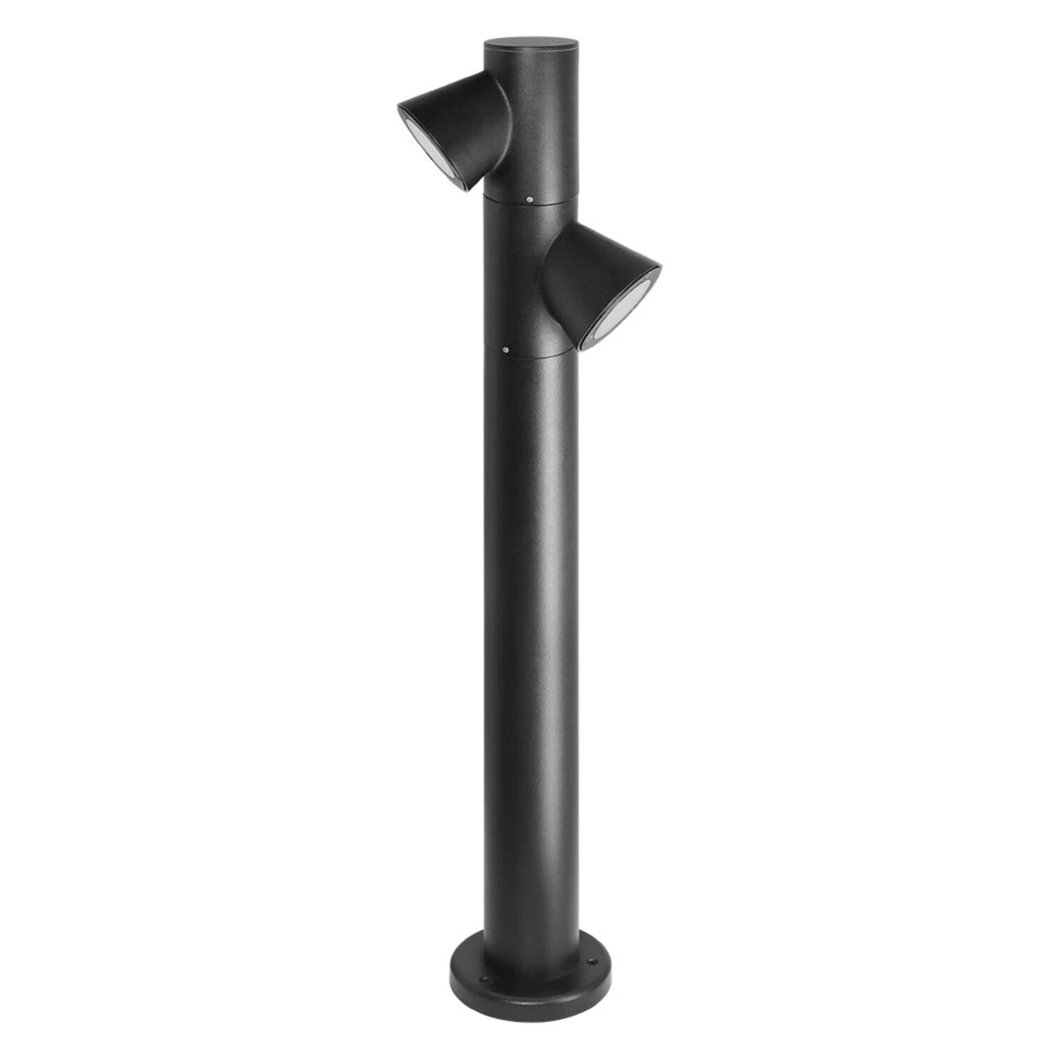 Ландшафтный светильник Arte Lamp Brooklyn A2063PA-2BK, арматура черный, плафон алюминий черный