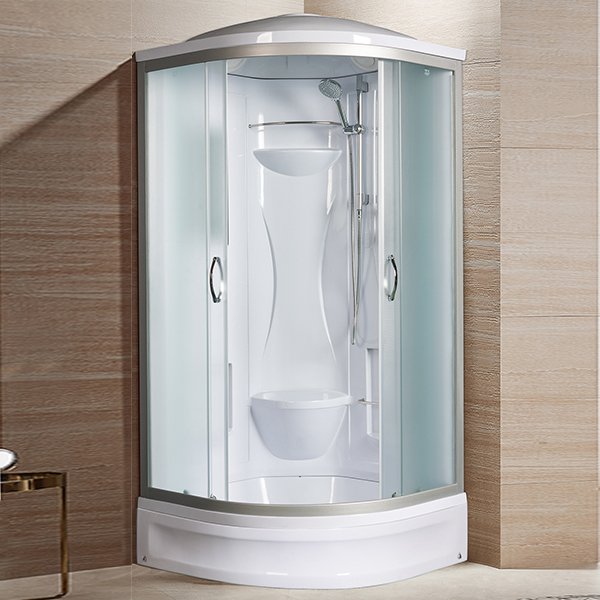 Душевая кабина River Rein 80/24 МТ 80x80, стекло матовое, профиль хром матовый, с крышей