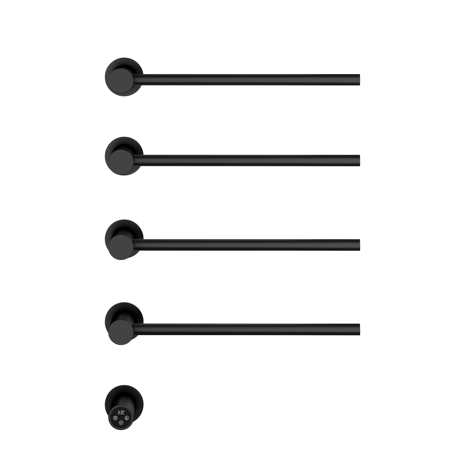 Полотенцесушитель Vincea VTD-2H1MB 53x67 электрический, цвет черный