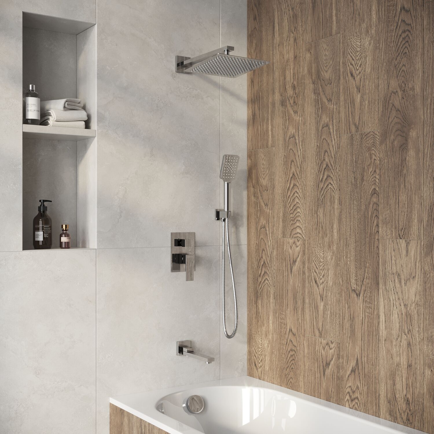 Душевой комплект Grossman Style 501.K35.05.100, встраиваемый, цвет хром глянцевый - фото 1