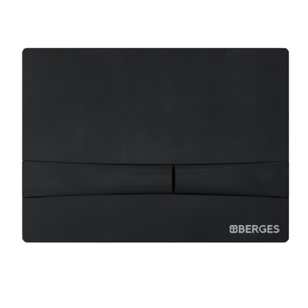 Комплект Berges 043344 унитаза Ventas Rimless с сиденьем микролифт и инсталляции Novum с черной кнопкой F5 Soft Touch - фото 1