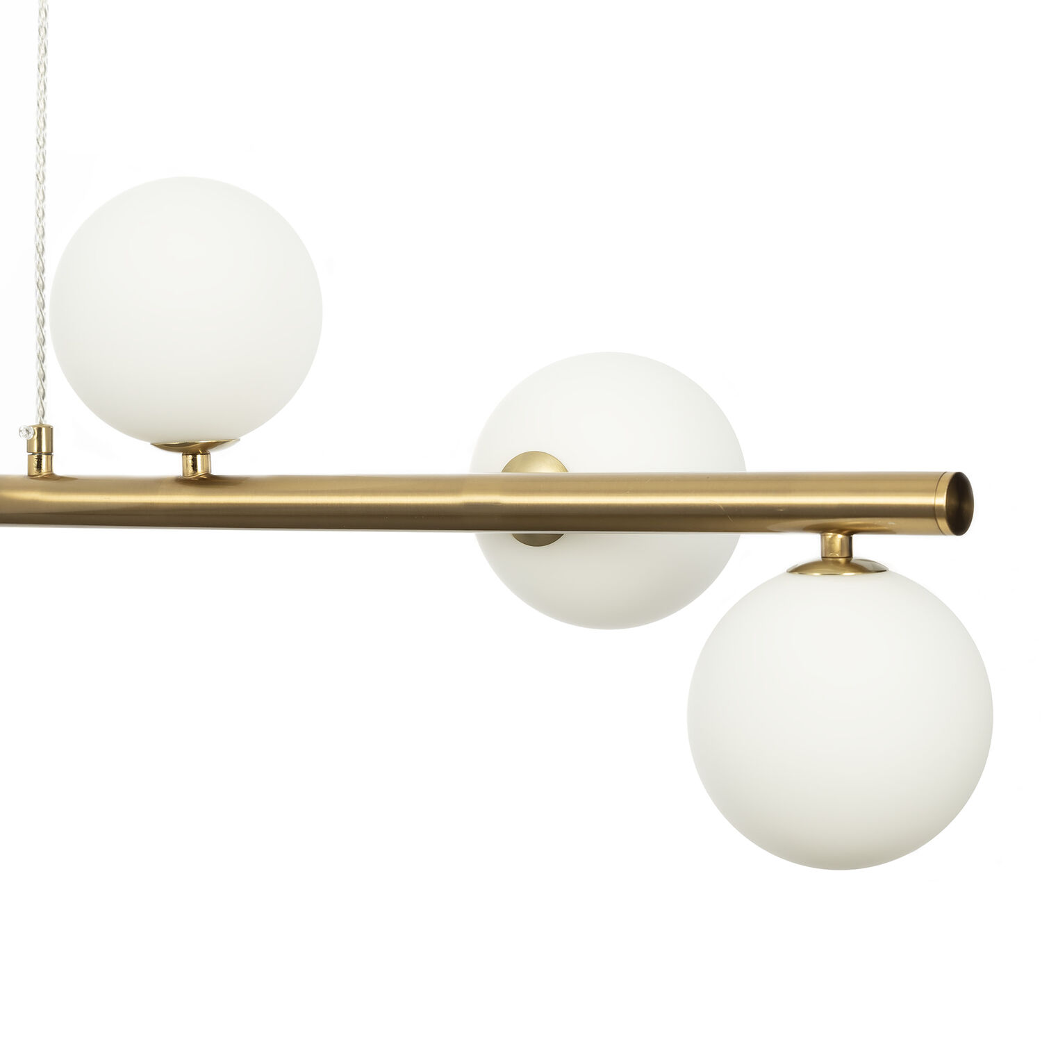 Подвесная люстра Citilux Рунд CL205290N, арматура бронза, плафоны стекло белое - фото 1