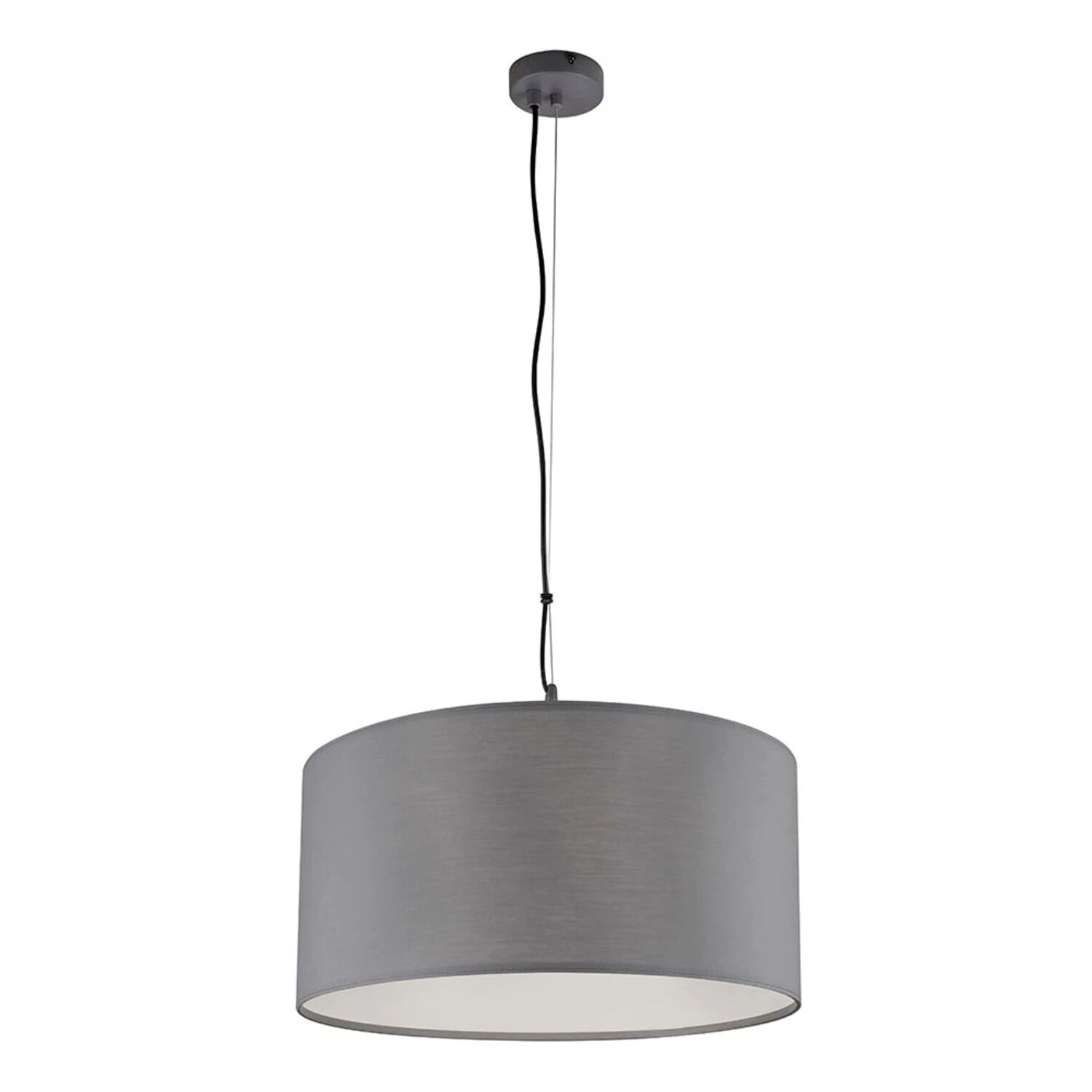 Подвесная люстра Arte Lamp Coppa A4095SP-3GY, арматура серая, плафон ткань серая