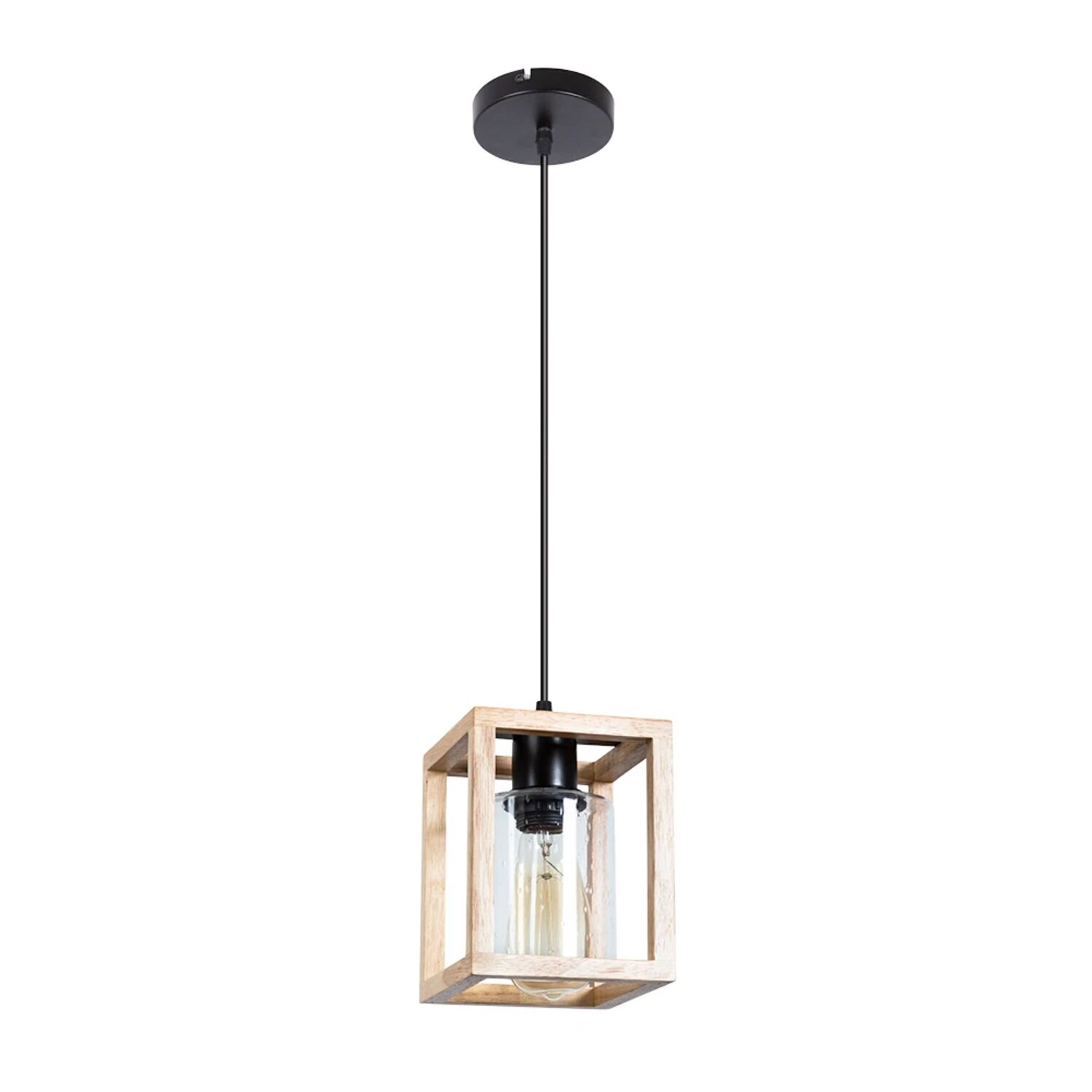 Подвесной светильник Arte Lamp Dublin A7025SP-1BK, арматура черная, плафон стекло прозрачное