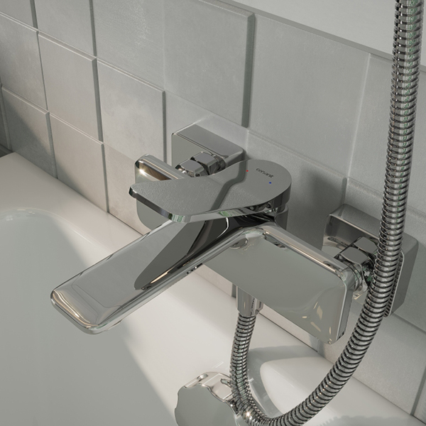 Смеситель Cersanit Odra A63051 для ванны с душем, цвет хром