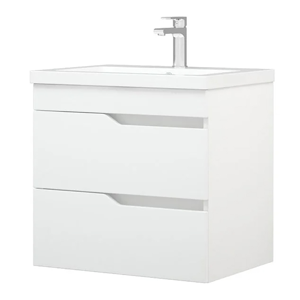 Тумба под раковину Corozo Теона Z2 60 подвесная, цвет белый - фото 1