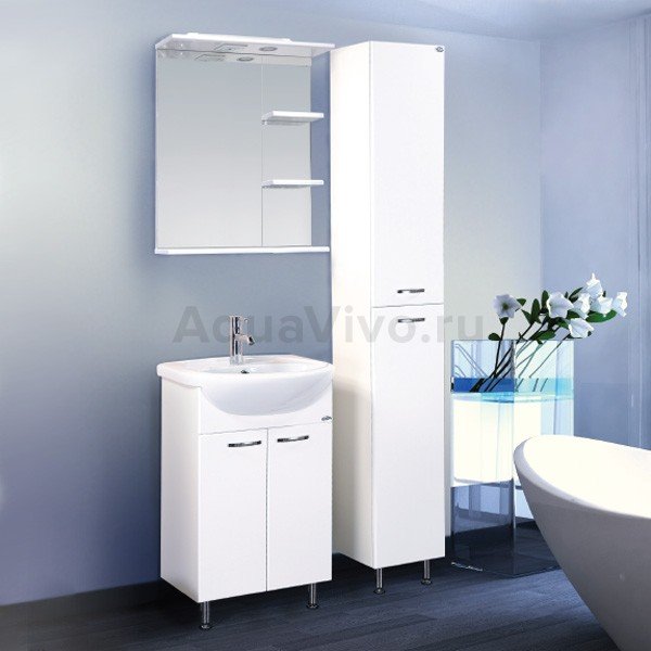 Мебель для ванной Оника Коралл 60.10, цвет белый