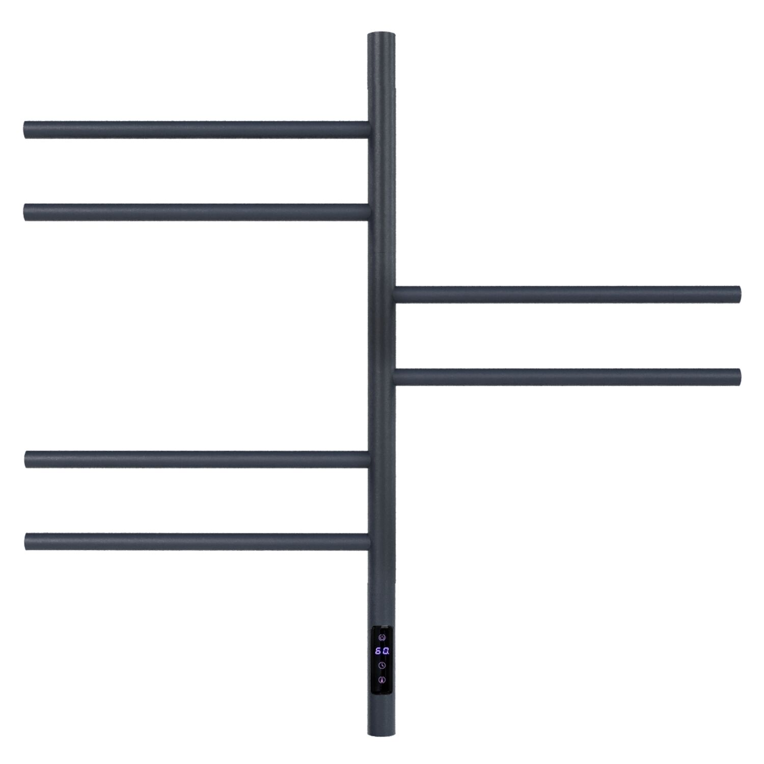 Полотенцесушитель Vincea VTD-1S2CGE 43х80 электрический, цвет графит