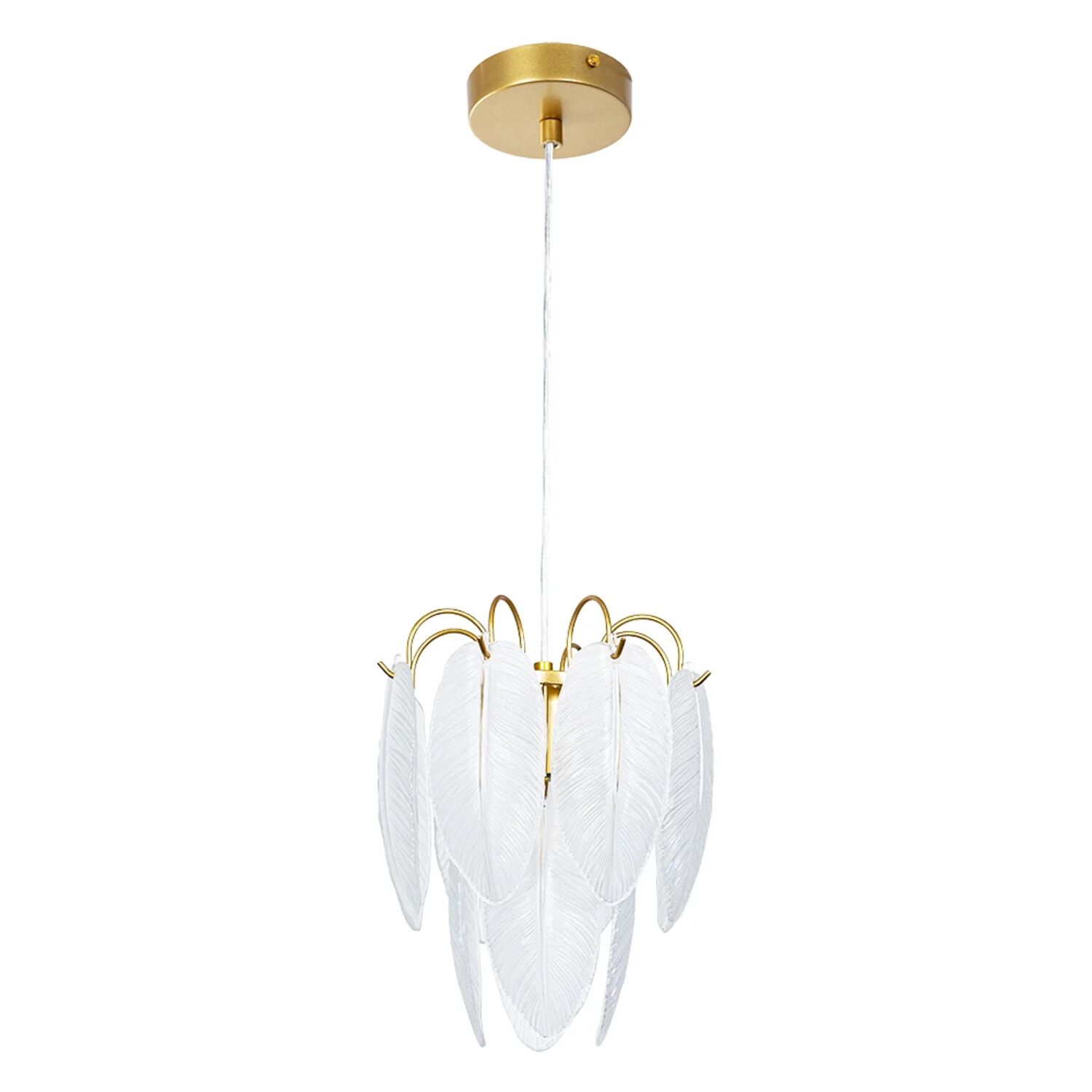 Подвесной светильник Arte Lamp Evie A4052SP-1SG, арматура матовое золото, плафон стекло 