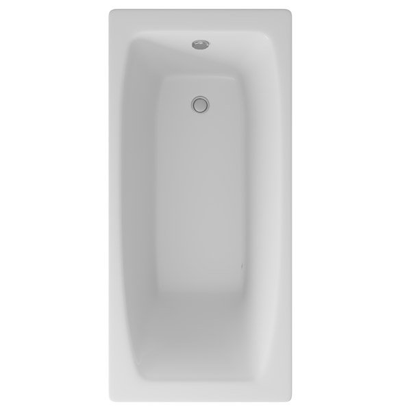 Чугунная ванна Delice Comfort Repos 150х70, без ножек, цвет белый