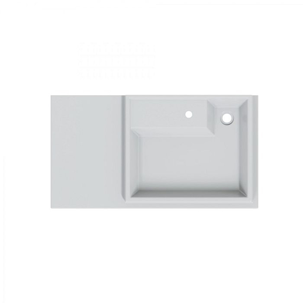 Мебель для ванной Санта Лондон 90 напольная, с тумбой 29 см, цвет белый