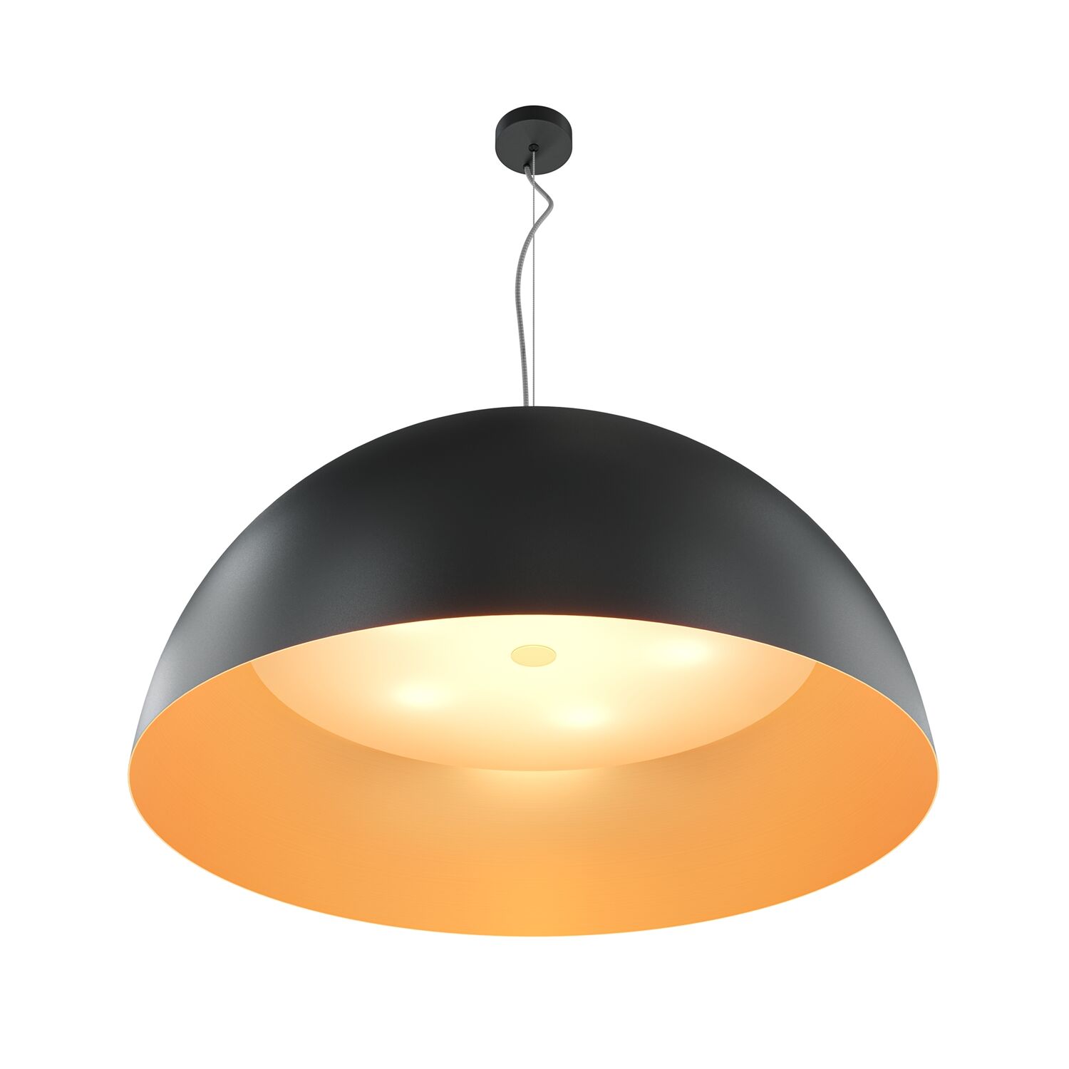 Подвесной светильник Maytoni Dome MOD169PL-05GB1, арматура черная, плафон металл черный - фото 1