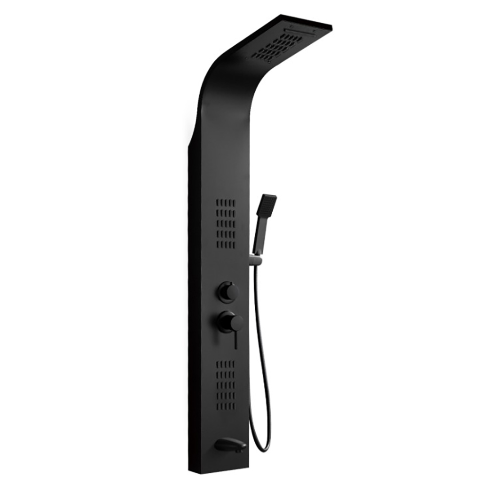 Душевая панель CeruttiSPA Virginia BK CT9989, с гидромассажем, цвет черный