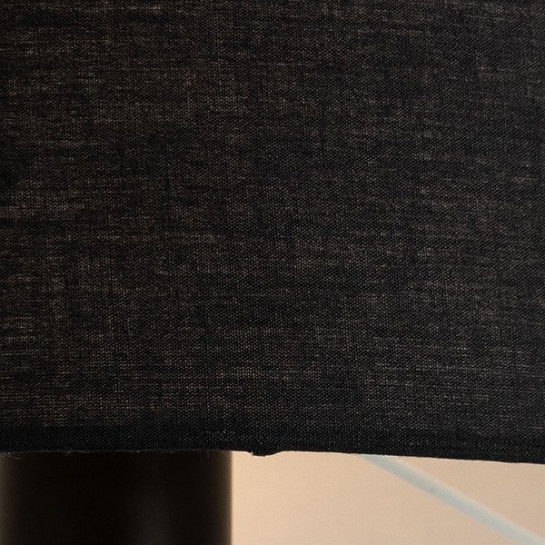 Торшер Arte Lamp Combo A2070PN-1BK, арматура черная / бежевая, плафон ткань белая, 38х38 см