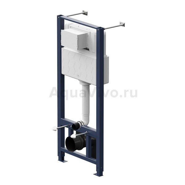Комплект AM.PM IS49051.701700 унитаза Spirit V2.0 FlashClean с сиденьем микролифт и инсталляции c кнопкой хром глянцевый - фото 1