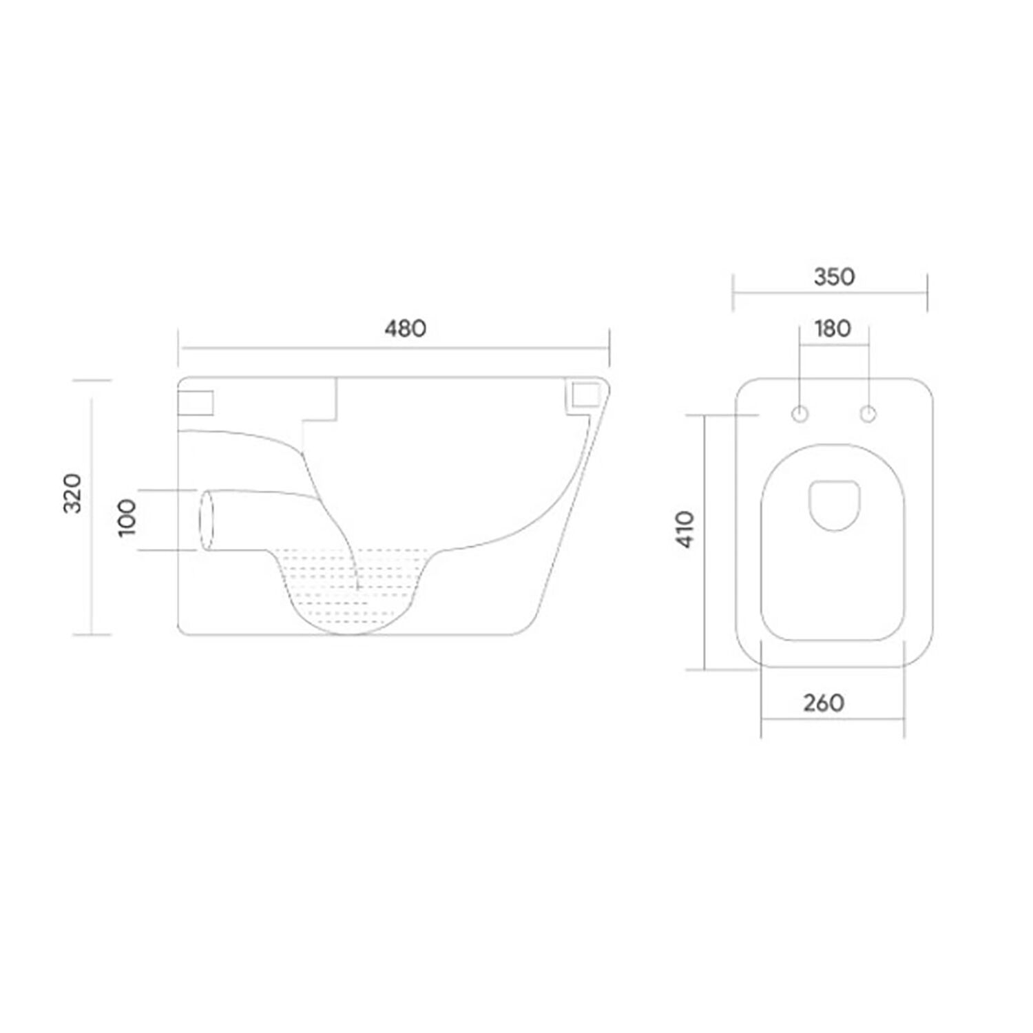 Унитаз Акватек Дельта AQ1911-00 подвесной, безободковый, с сиденьем микролифт, цвет белый - фото 1