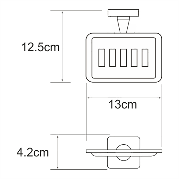 Мыльница WasserKRAFT Dill K-3969, цвет хром