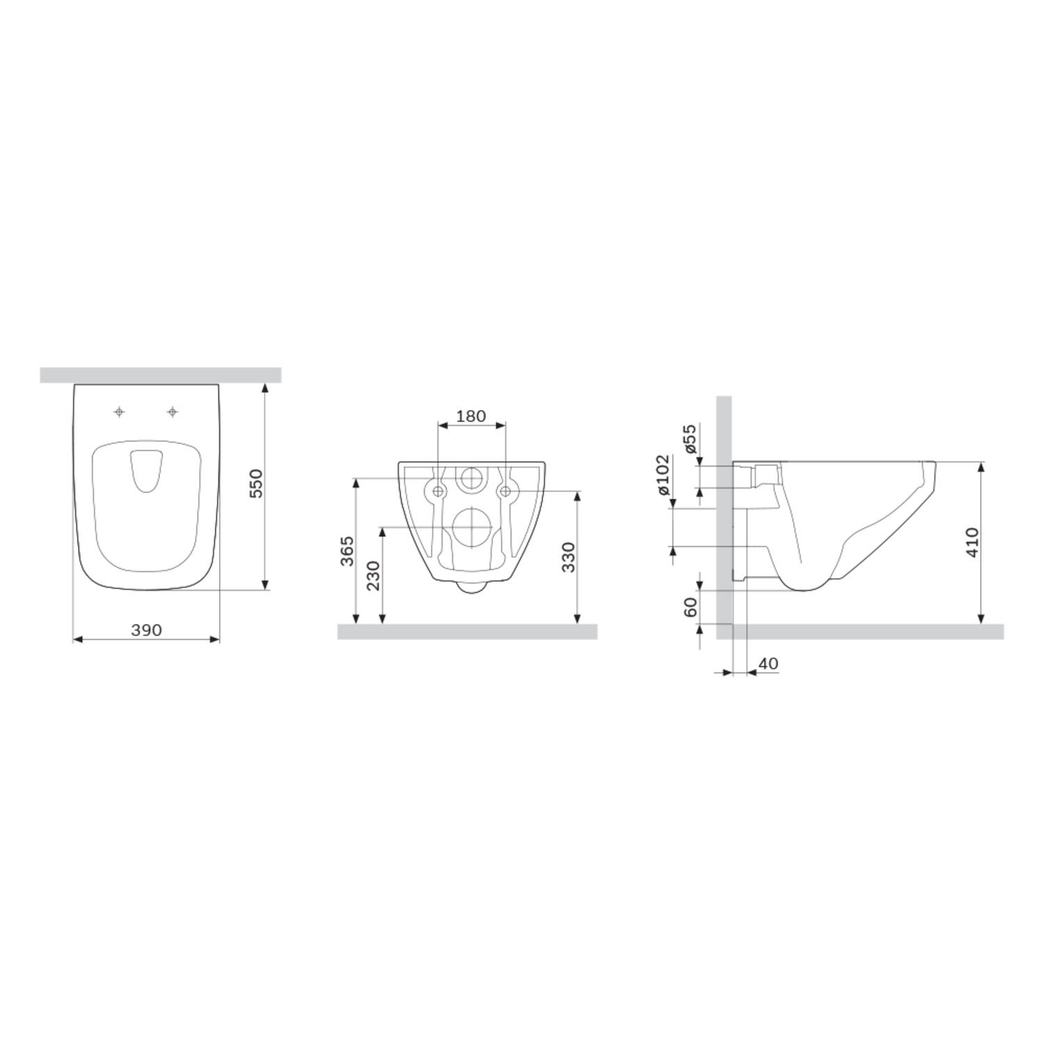 Унитаз AM.PM Inspire 2.0 FlashClean C50A1700MWSC подвесной, безободковый, с сиденьем микролифт, цвет белый матовый