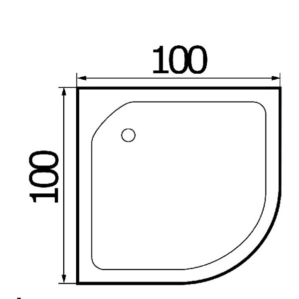 Поддон для душа Wemor 100/15 C 100x100, ABS-пластик, цвет белый - фото 1