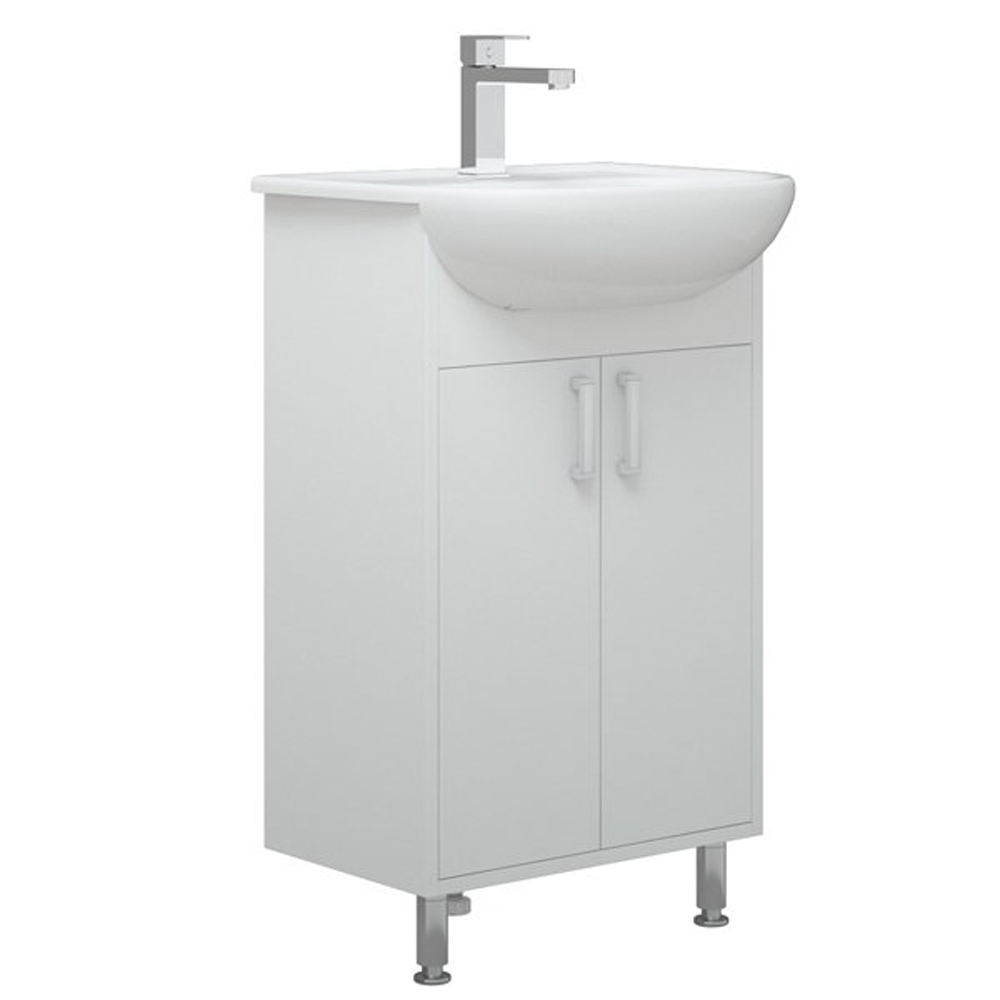 Тумба под раковину Corozo Колор 50, цвет белый - фото 1