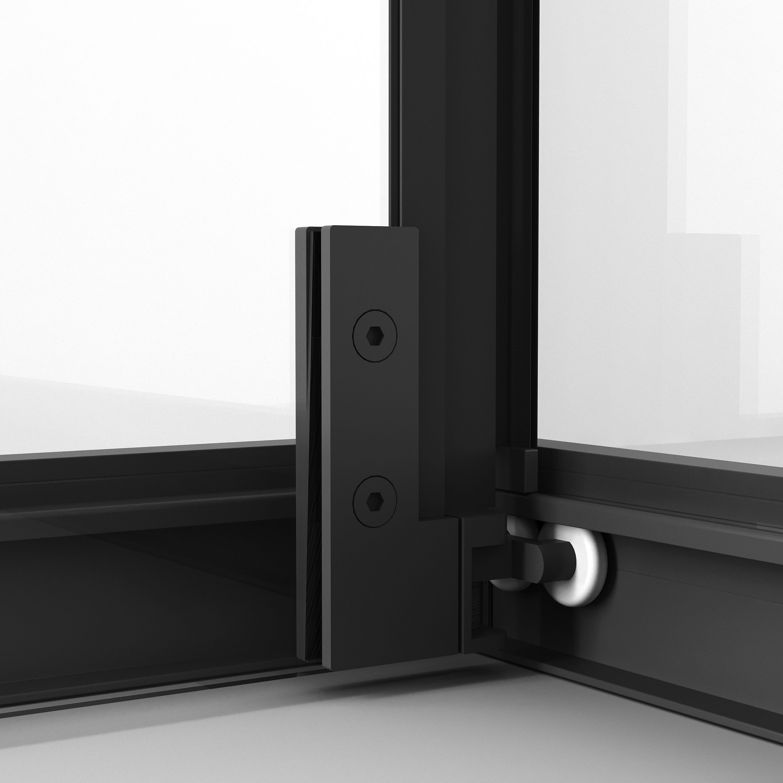 Душевой уголок Niagara Nova NG-6835-34 Black 100x100, стекло прозрачное, профиль черный матовый