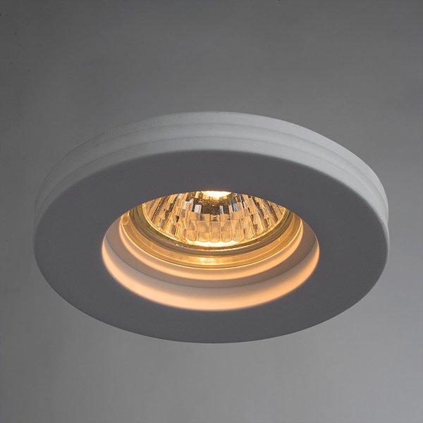 Точечный светильник Arte Lamp Invisible A9210PL-1WH, арматура белая, 10х10 см