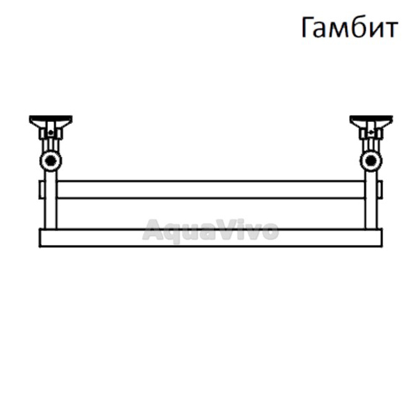 Полотенцесушитель Тругор Гамбит эл ТЭН 2 60х50 электрический - фото 1