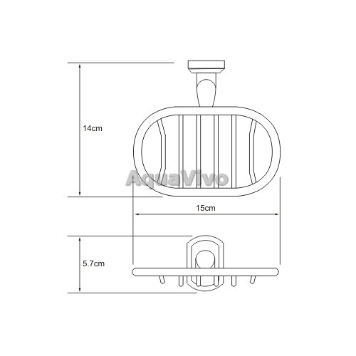 Мыльница WasserKRAFT Oder K-3069, цвет хром