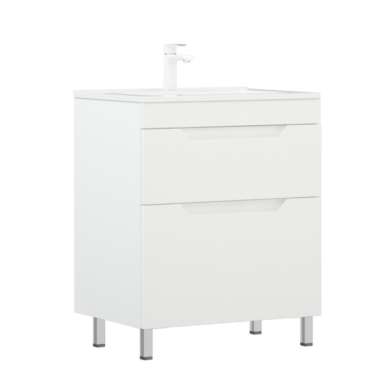 Мебель для ванной Corozo Юта 65, напольная, цвет белый - фото 1